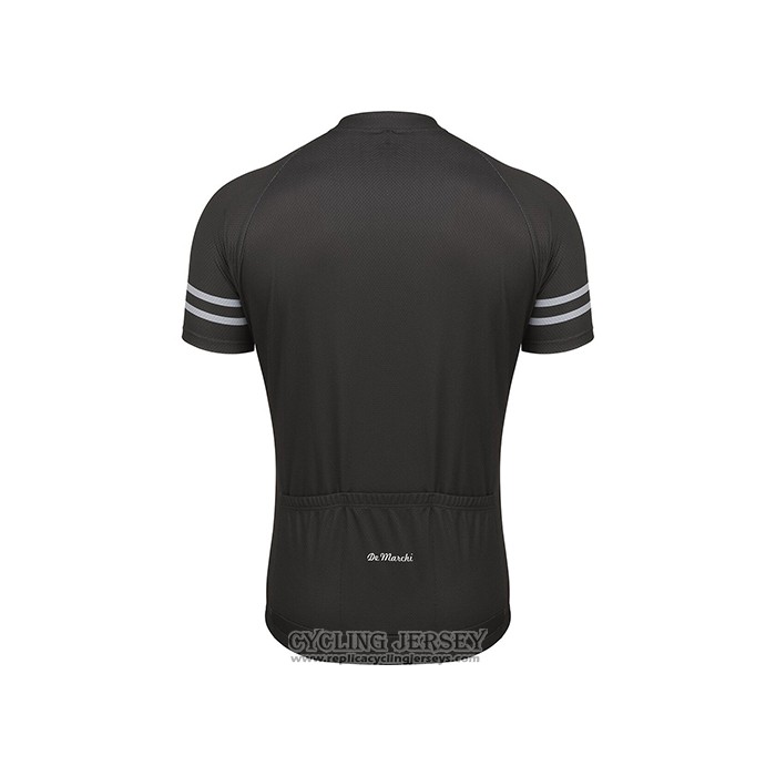 2021 Cycling Jersey De Marchi Black Short Sleeve And Bib Short